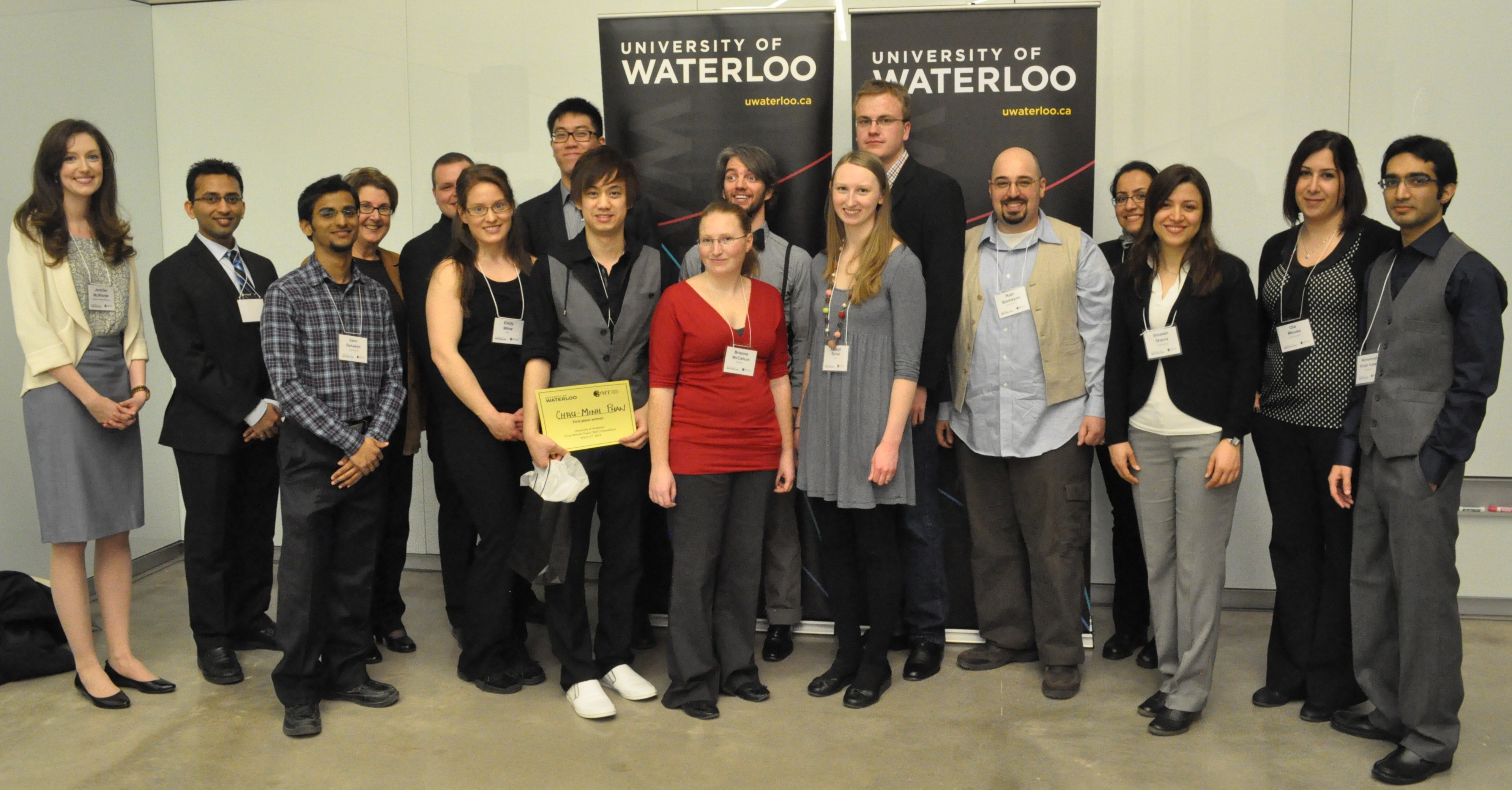 Three-Minute Thesis finalists.