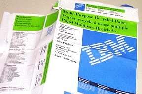 [IBM copy paper wrapper]