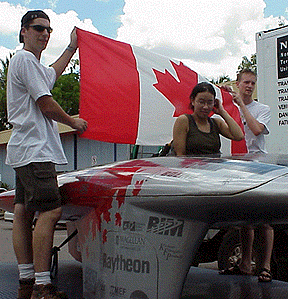 [Canadian flag above the aerobody]