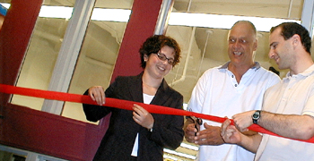 [Ribbon cutting]