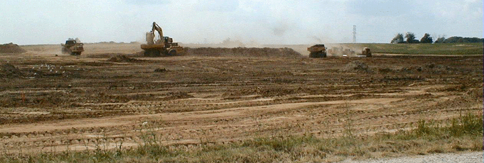 [bulldozers on north campus]