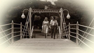 [Couple on bridge]