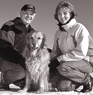 [Couple with
dog]