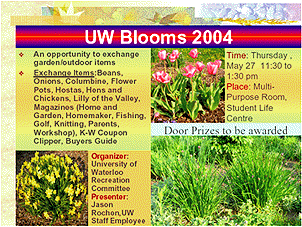 [UW Blooms tomorrow]