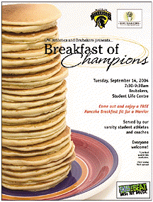 [Pancake breakfast Tuesday at Brubakers]