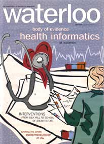 [Blue cover; lead story is Health Informatics]