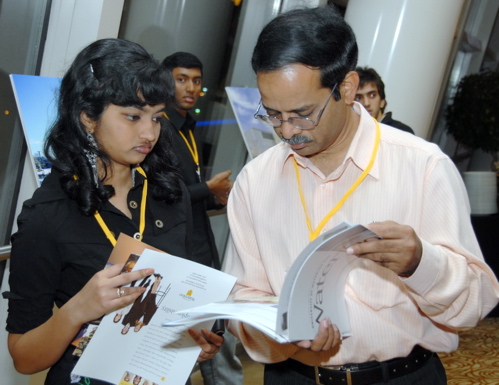 people at Dubai college launch