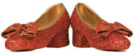 Sparkly red Homecoming shoes