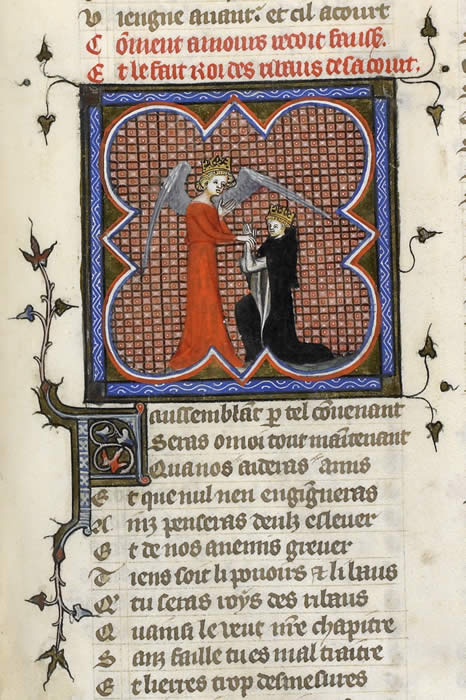 Pge from Roman de la Rose manuscript