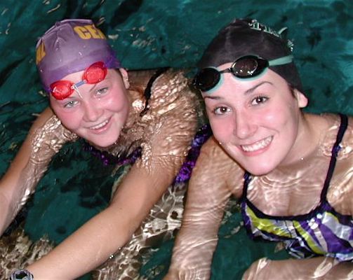 Sarah Sine, left, and Jaime Doucet