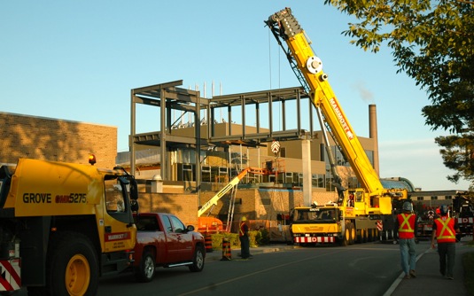 Work on overpass, ring road, August 31 2009