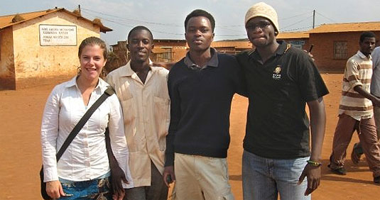 [Student visits refugee camp]