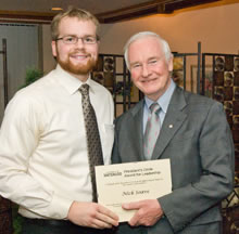 Nick Soave, left. with David Johnston