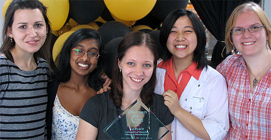 Competition-winning team of CS undergrads.