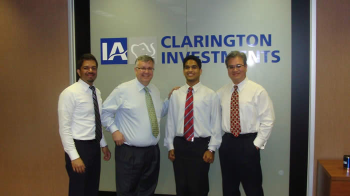 Merwyn and co-workers at IA Clarington