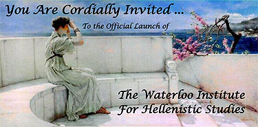 [Invitation to Hellenistic reception]