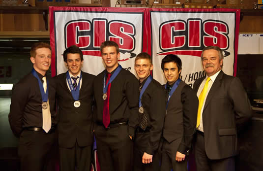 Waterloo Warriors men's curling team.