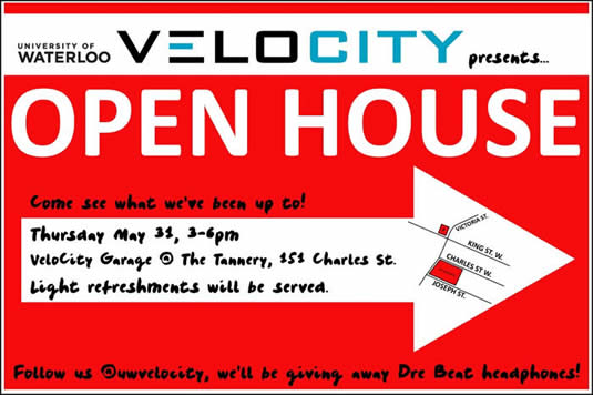 VeloCity Open House invite