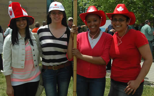 Participants at the Keystone picnic.