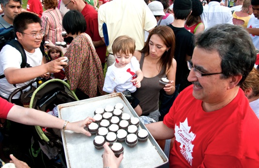 Feridun Hamdullahpur at Canada Day picnic 2011