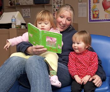 Staff and children at Hildegard Marsden Day Nursery