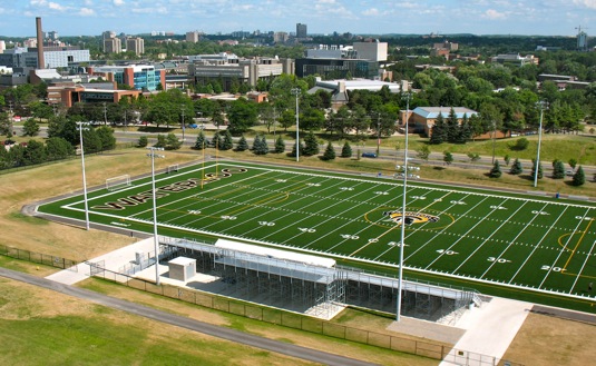 Aerial photo of Warrior Field by Joe Bevan July 13