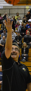 Feridun Hamdullahpur tosses the basketball.