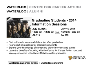 Information session poster.