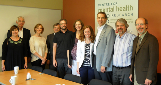 MPP John Milloy with the CMHR clinical area group.