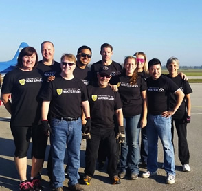 United Way Plane Pull volunteers.