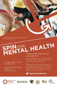 Spin for Mental Health poster.