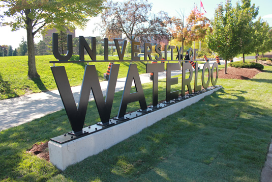 The new south campus sign.
