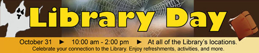 LIbrary Day banner.