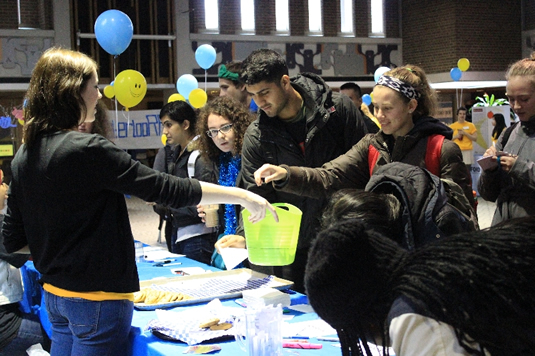 Random Act of Kindness Days in the Student Life Centre in 2013.