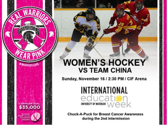 Women's hockey poster.