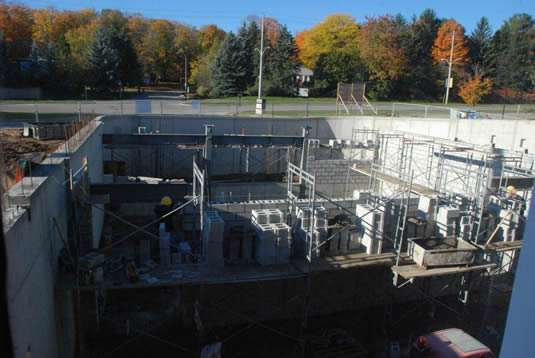 Construction at Conrad Grebel.