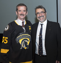 Chris Hadfield and Feridun Hamdullahpur.