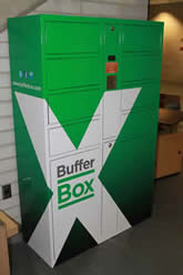 A BufferBox shipping kiosk.
