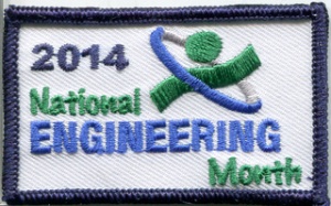 2014 National Engineering Month badge.