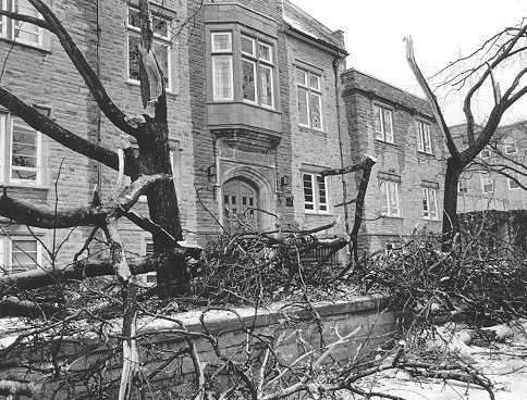 [Queen's storm damage]